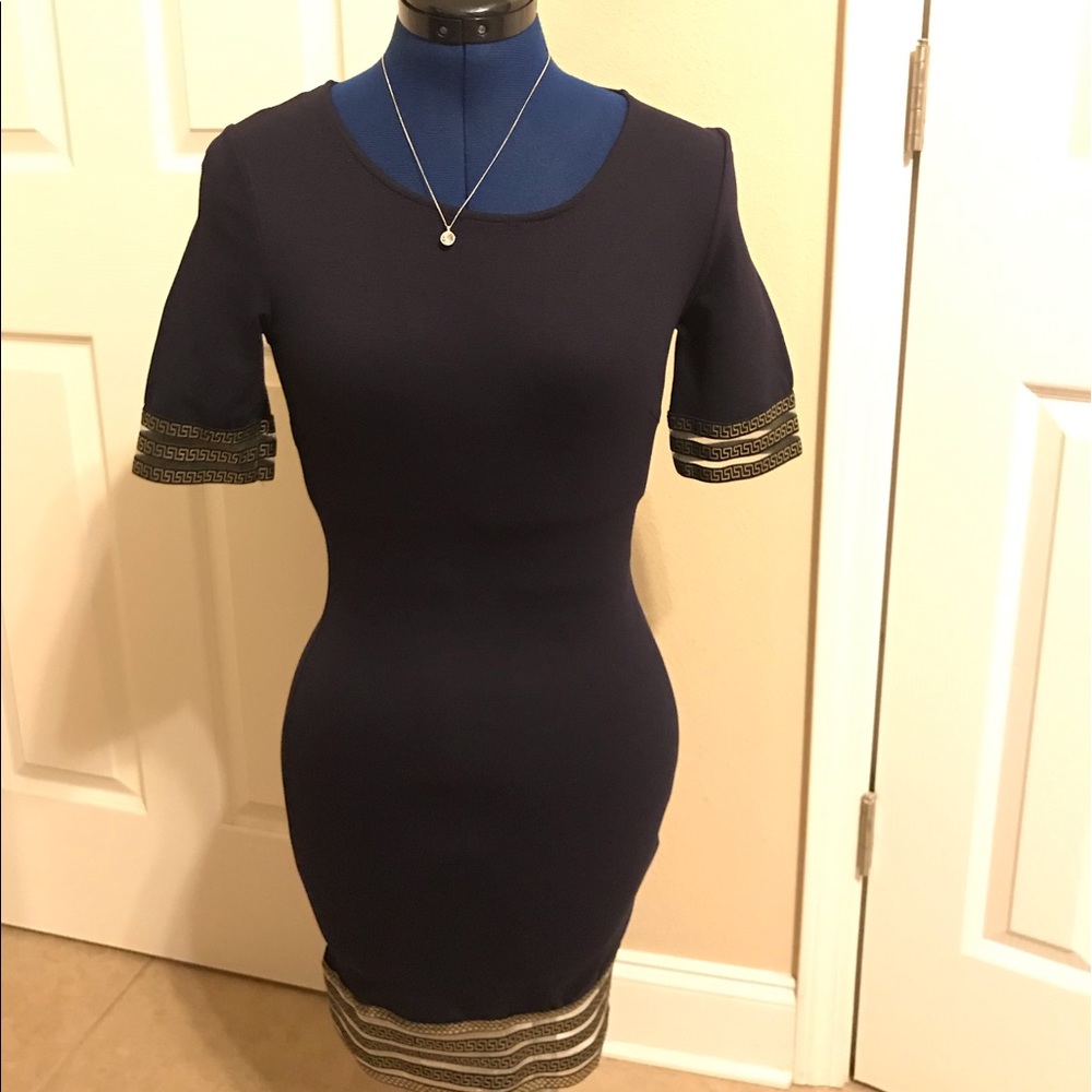 Vijo couture Navy blue with gold detail SMALL